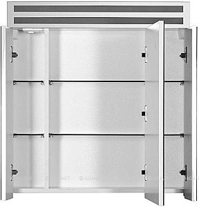 Зеркальный шкаф De Aqua Эколь 184800 70 белый купить в интернет-магазине сантехники Sanbest