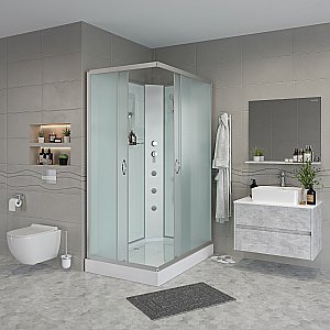 Душевая кабина Niagara Classic NG-43975-14QBKG 90x70 с гидромассажем купить в интернет-магазине Sanbest