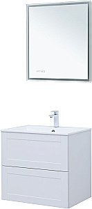 Тумба с раковиной Aquanet Терра 70 белый матовый для ванной в интернет-магазине Sanbest