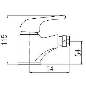Смеситель для биде Rav-Slezak Sazava SA544.5 хром купить в интернет-магазине сантехники Sanbest