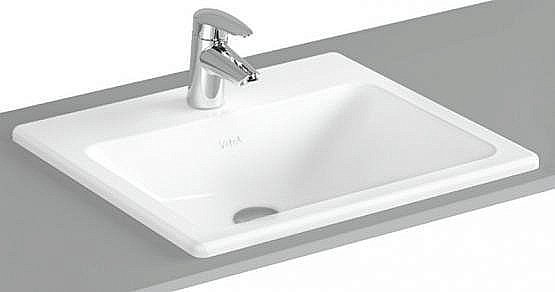 Раковина Vitra S20 quad 55 5465B003-0001 белая купить в интернет-магазине Sanbest