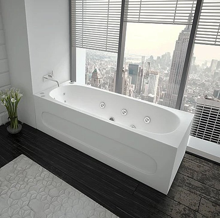 Ванна акриловая Aquatek Оберон 170x70 OBR170-0000165 белая купить в интернет-магазине Sanbest