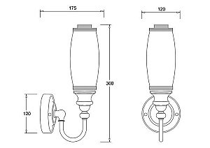 Декоративный светильник Burlington BL23 купить в интернет-магазине сантехники Sanbest