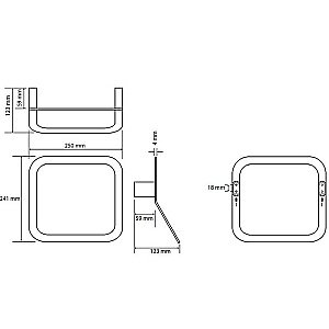 Полотенцедержатель-кольцо Bemeta Organic 157104391 хром купить в интернет-магазине сантехники Sanbest