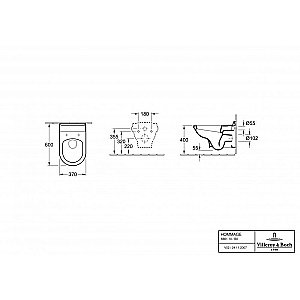Унитаз подвесной Villeroy&Boch Hommage 6661B0R1 купить в интернет-магазине Sanbest