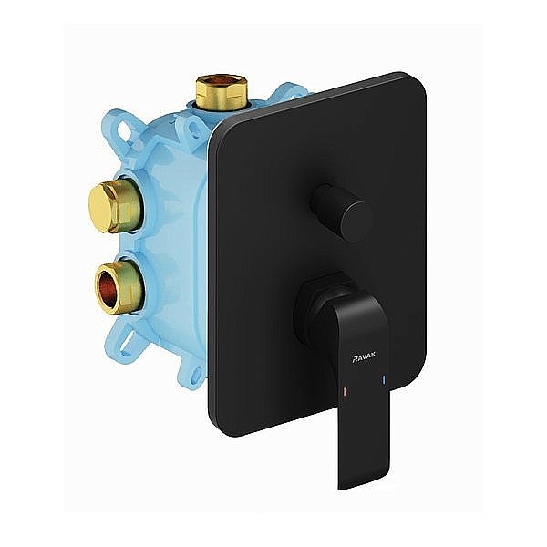 Смеситель для душа Ravak Flat X070179 черный матовый купить в интернет-магазине сантехники Sanbest