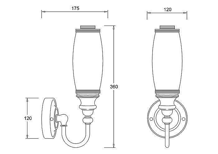 Декоративный светильник Burlington BL23 купить в интернет-магазине сантехники Sanbest