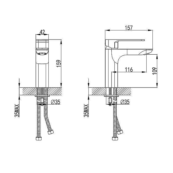 Смеситель для раковины Iddis Slide SLIGM00i01 купить в интернет-магазине сантехники Sanbest