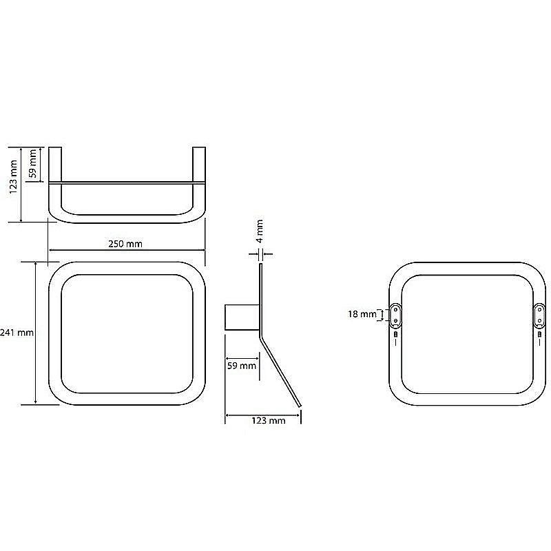 Полотенцедержатель-кольцо Bemeta Organic 157104391 хром купить в интернет-магазине сантехники Sanbest
