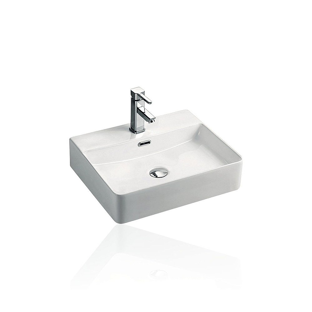 Раковина Koller Pool KVADRO 50 KR-0500M-WB белая купить в интернет-магазине Sanbest