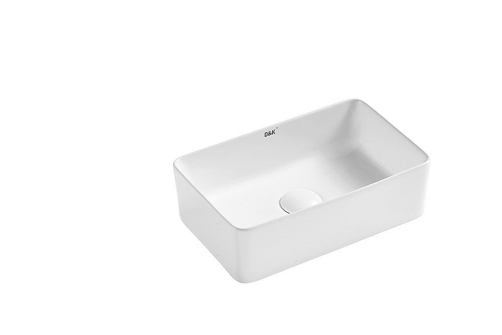 Раковина D&K Berlin 38х24 DT1430816 белая купить в интернет-магазине Sanbest