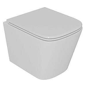 Унитаз подвесной с инсталляцией D&K Berlin DS1431628 белый/кнопка хром, безободковый, с крышкой микролифт, слив торнадо купить в интернет-магазине Sanbest