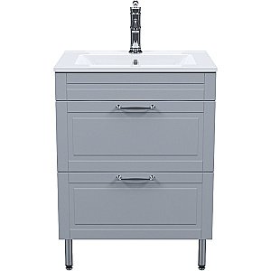 Тумба с раковиной Iddis Oxford 60 OXF60L0I95K светло-серая для ванной в интернет-магазине Sanbest