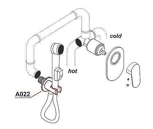 Штуцер WasserKRAFT A022 купить в интернет-магазине сантехники Sanbest