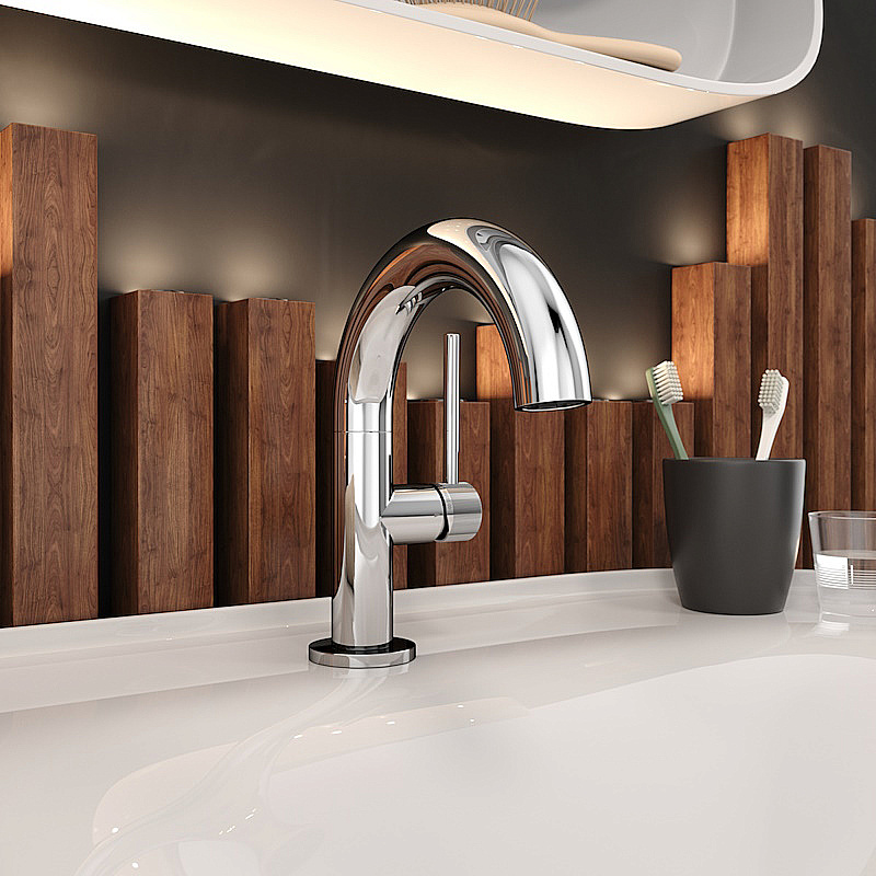 Смеситель для раковины Elghansa RADIANT XQ 1637181 хром купить в интернет-магазине сантехники Sanbest