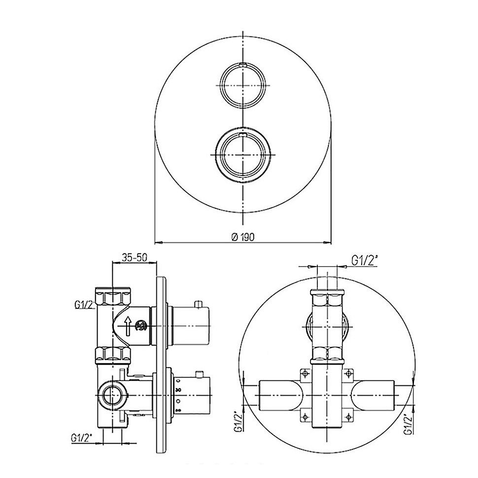 Смеситель для душа PAINI Cox 78PZ690TH черный матовый купить в интернет-магазине сантехники Sanbest
