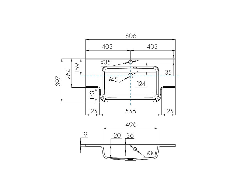 Раковина Акватон Отель 81 1A710231PI010 белая купить в интернет-магазине Sanbest