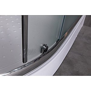 Душевой уголок Esbano ESR-8005 ESUGR8005 80х80 стекло рифленое, матовое/профиль хром купить в интернет-магазине Sanbest