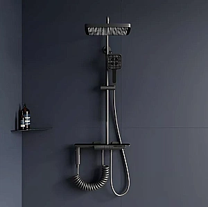 Душевая система RGW Shower Panels SP-35Gr 51140135-11 серая/оружейная сталь купить в интернет-магазине сантехники Sanbest