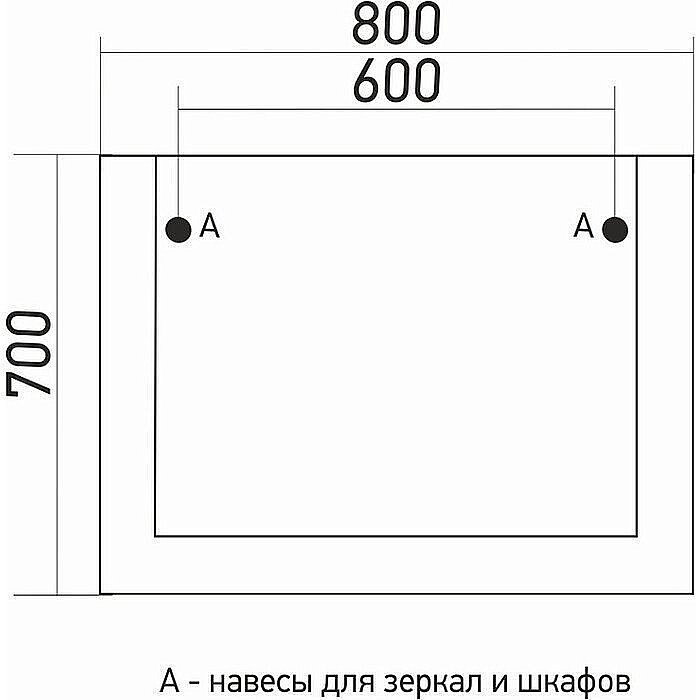 Зеркало Mixline Сура 539944 80 графит в ванную от интернет-магазине сантехники Sanbest