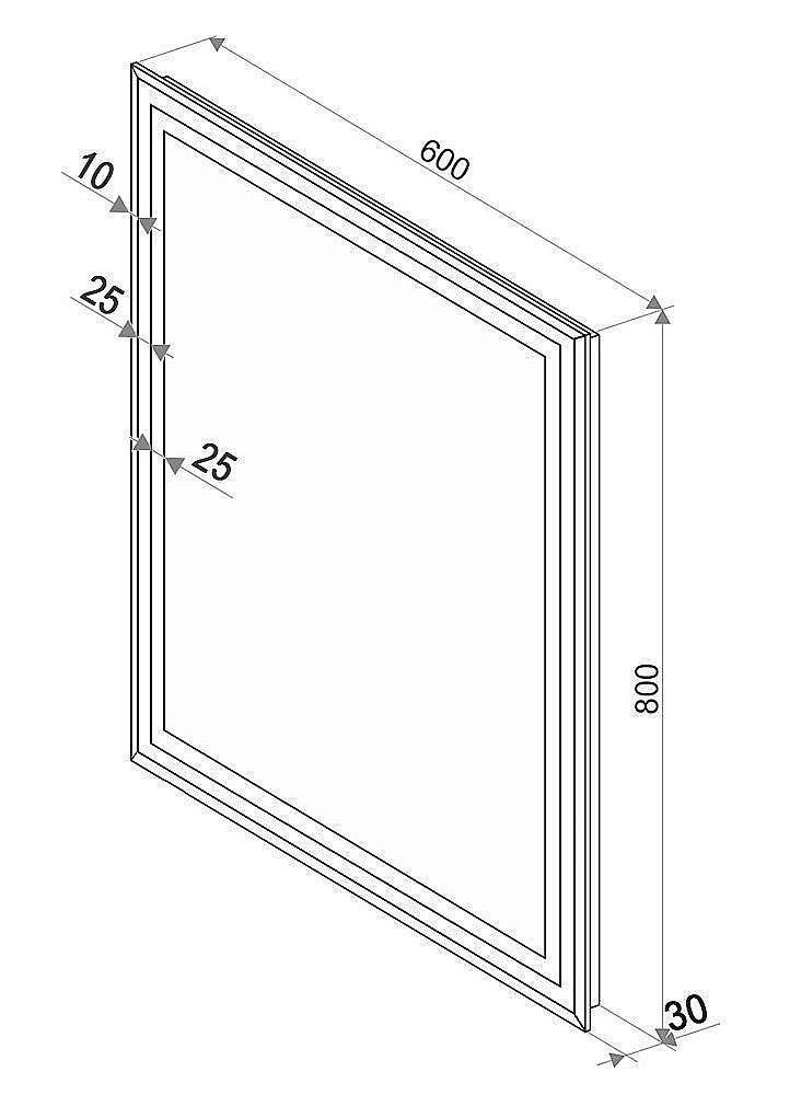 Зеркало Континент Пронто Люкс ЗЛП154 60x80 в ванную от интернет-магазине сантехники Sanbest