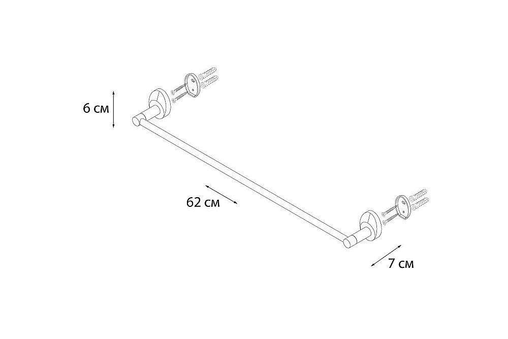 Полотенцедержатель FIXSEN Europa FX-21801 купить в интернет-магазине сантехники Sanbest