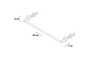 Полотенцедержатель FIXSEN Europa FX-21801 купить в интернет-магазине сантехники Sanbest