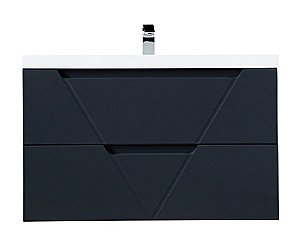 Тумба с раковиной BelBagno VITTORIA 2C SO 100 Grigio Opaco для ванной в интернет-магазине Sanbest