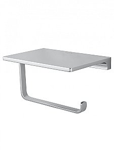 Держатель для туалетной бумаги с полкой WONZON & WOGHAND ECLIPSE, Хром (WW-9126-CR) купить в интернет-магазине сантехники Sanbest