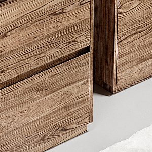 Тумба с раковиной Sancos Libra 60 LB60FECH дуб чарльстон для ванной в интернет-магазине Sanbest