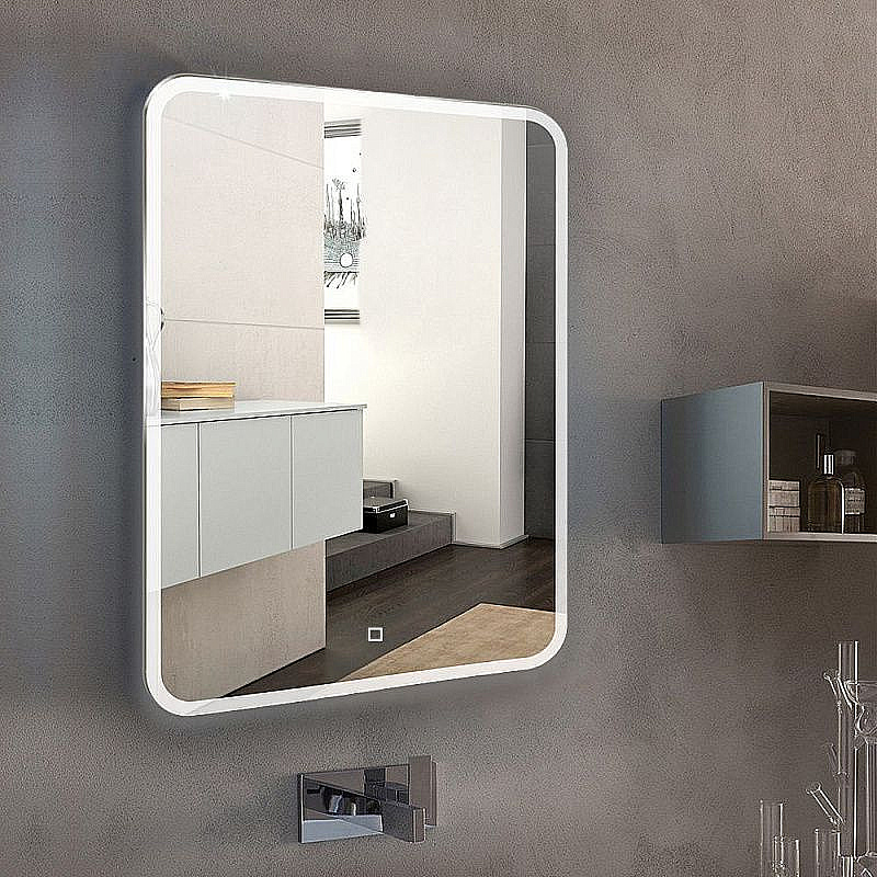 Зеркало Azario Стив LED-00002249 белое в ванную от интернет-магазине сантехники Sanbest