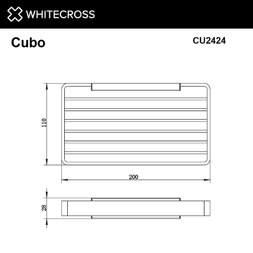 Мыльница WhiteCross Cubo CU2424NIB никель брашированный купить в интернет-магазине сантехники Sanbest