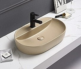 Раковина накладная Gid Lago 61 Sr1346 53343 капучино матовая купить в интернет-магазине Sanbest