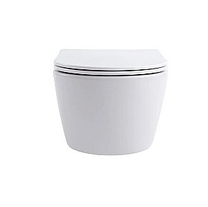 Унитаз подвесной Aquatek Европа AQ1106-00 белый, с крышкой микролифт, безободковый купить в интернет-магазине Sanbest