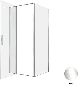 Душевой уголок Allen Brau Priority 90x100 3.31025.00 + 3.31046.00 прозрачный/хром купить в интернет-магазине Sanbest