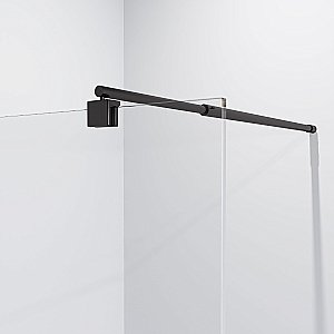 Душевое ограждение Niagara Nova, NG-683-11Black, 110x195, прозрачное, одностенное, регулировка размеров купить в интернет-магазине Sanbest