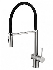 Смеситель для кухни с гибким изливом WONZON & WOGHAND, Брашированный никель (WW-88438003-BN) купить в интернет-магазине сантехники Sanbest