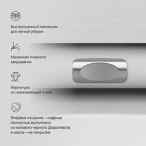 Унитаз подвесной AM.PM Spirit V2.0 C701700MWSC белый матовый, безободковый купить в интернет-магазине Sanbest