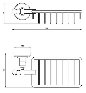 Мыльница Migliore Mirella ML.MRL-M088.CR хром купить в интернет-магазине сантехники Sanbest
