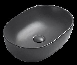 Раковина накладная Timo Kulo TK-405МВ черная матовая купить в интернет-магазине Sanbest