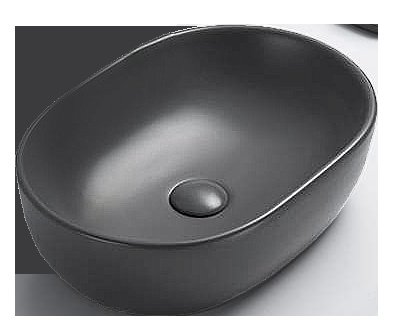 Раковина накладная Timo Kulo TK-405МВ черная матовая купить в интернет-магазине Sanbest