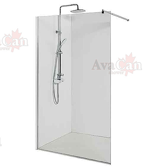 Душевое ограждение AvaCan MC100 профиль хром/стекло прозрачное купить в интернет-магазине Sanbest
