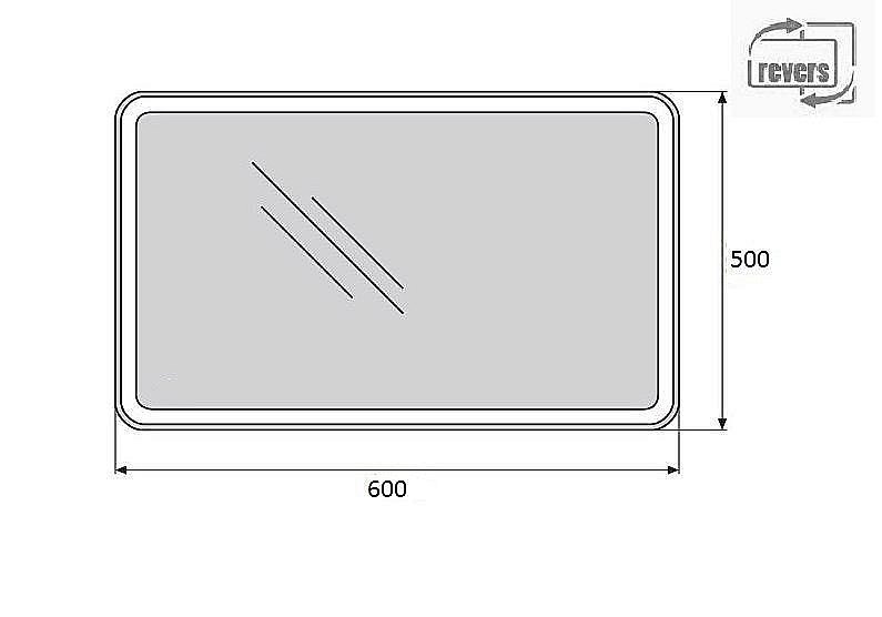 Зеркало BelBagno SPC-MAR-500-600-LED-TCH в ванную от интернет-магазине сантехники Sanbest