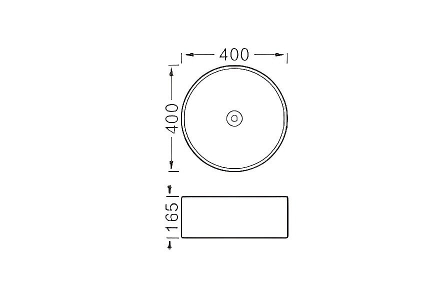 Раковина накладная Aquatek 40 AQ5118-MB черная матовая купить в интернет-магазине Sanbest
