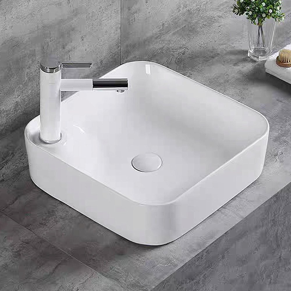 Раковина накладная RGW GS-03 80121003-01 белая купить в интернет-магазине Sanbest
