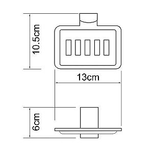 Мыльница-решетка WasserKRAFT Leine К-5069 купить в интернет-магазине сантехники Sanbest