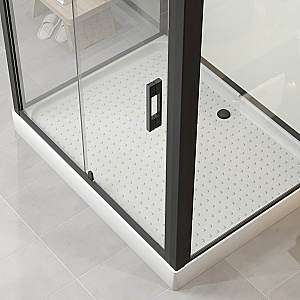 Душевая кабина Niagara Standart ST120/90/15Q/BL 120х90 профиль черный матовый/стекло прозрачное купить в интернет-магазине Sanbest