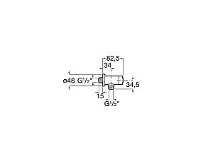 Запорный кран для писсуара Roca Avant 5A9279C00 купить в интернет-магазине сантехники Sanbest
