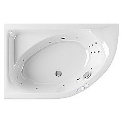 Ванна акриловая EXCELLENT Aquarella 170x110 SMART хром, левая купить в интернет-магазине сантехники Sanbest