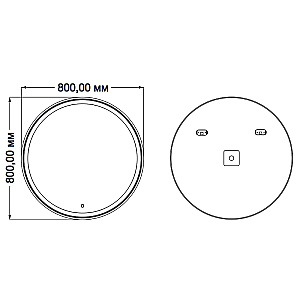 Зеркало Azario Olivia 80 CS00066641 в ванную от интернет-магазине сантехники Sanbest